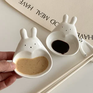Đĩa đựng gia vị hình bé thỏ đáng yêu